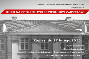 Kurs na Społecznego Opiekuna Zabytków